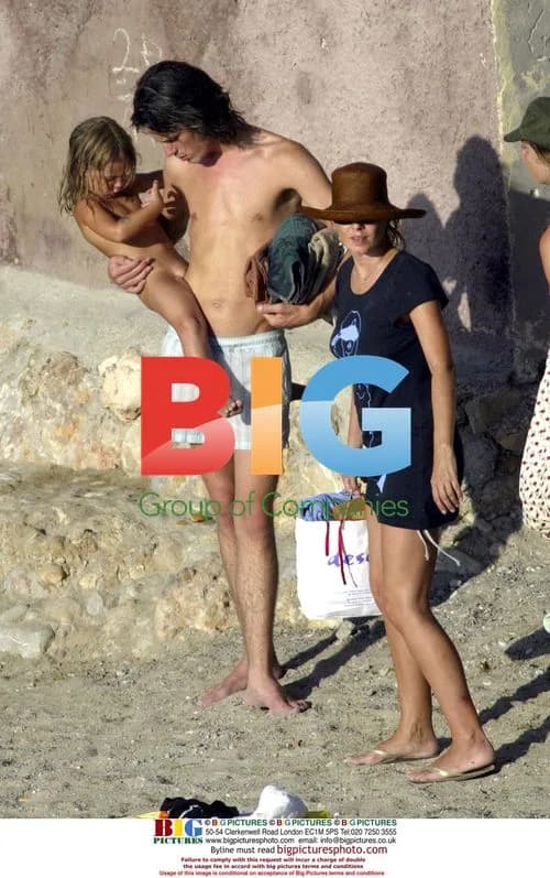 Sadie Frost and family on holiday in Spain