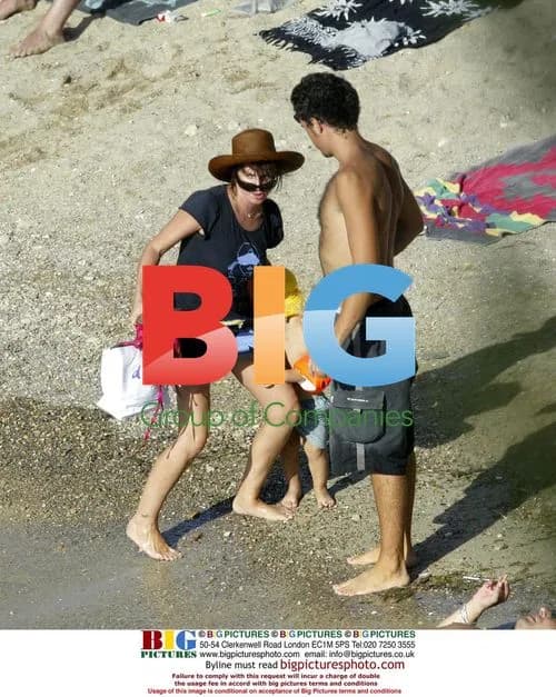 Sadie Frost and family on summer holiday in Spain