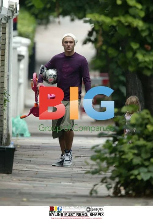 Jude Law with Children in London
