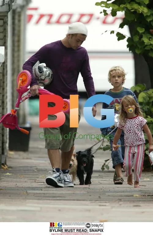 Jude Law with Kids in London