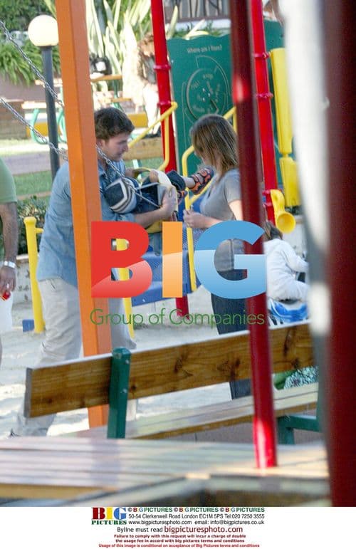 Noah Wylie Enjoys Family Outing in Malibu