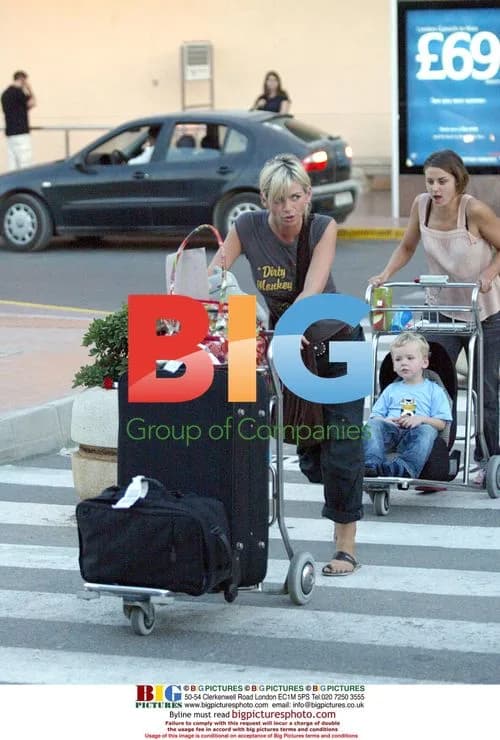 Zoe Ball Arrives in Spain with Friends