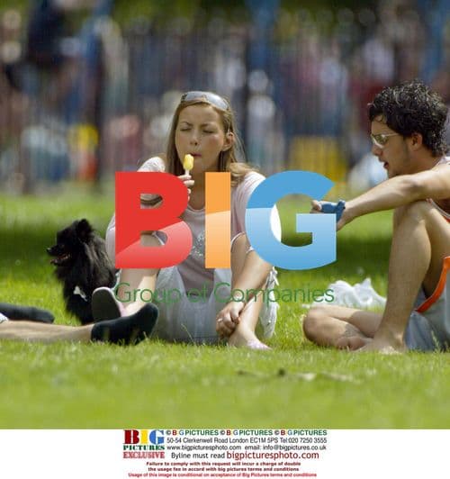 Charlotte Church and Kyle Johnson in Cardiff Park