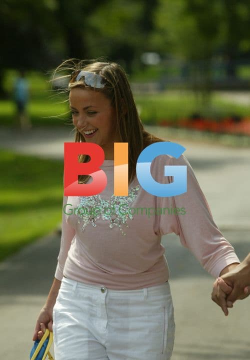 Charlotte Church and Kyle Johnson in Park