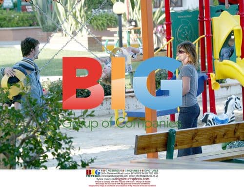 Noah Wylie and Family Outing in Malibu