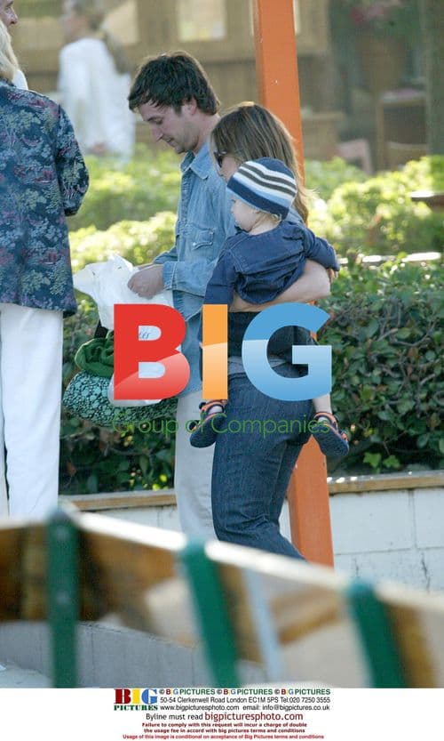 Noah Wylie and Family in Malibu