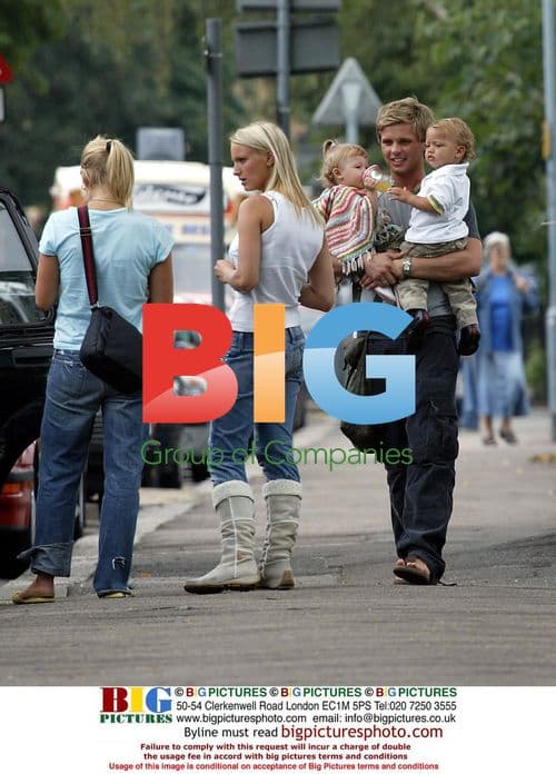Jeff Brazier and Son Bobby with Friends