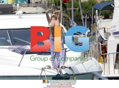 Michelle Marsh Topless Sunbathing on Boat