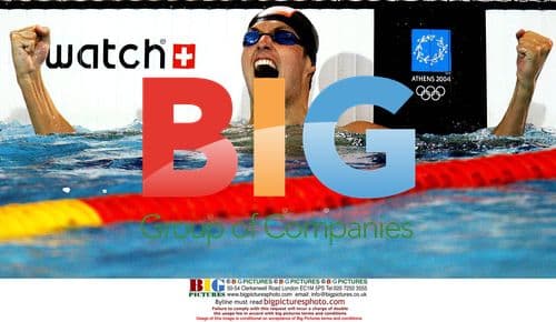 Dutch Swimmer Pieter van den Hoogenband Celebrates Olympic Victory