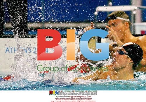 Dutch Swimmer Pieter van den Hoogenband Celebrates 100m Victory