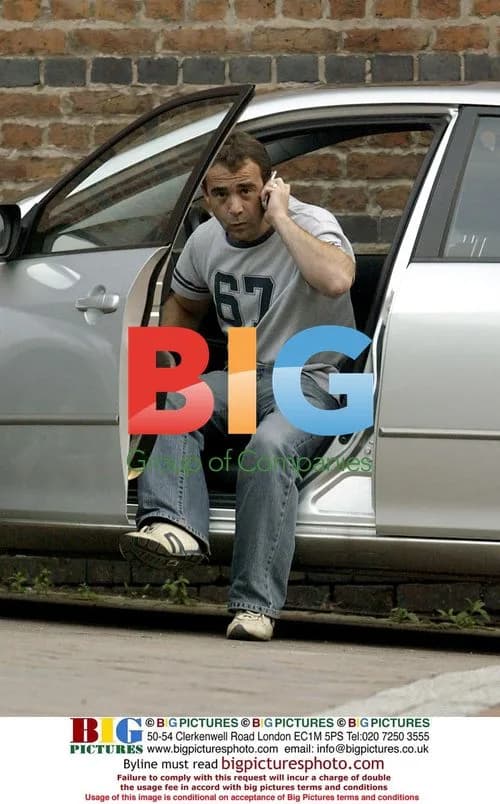 Michael Le Vell on Coronation Street Set
