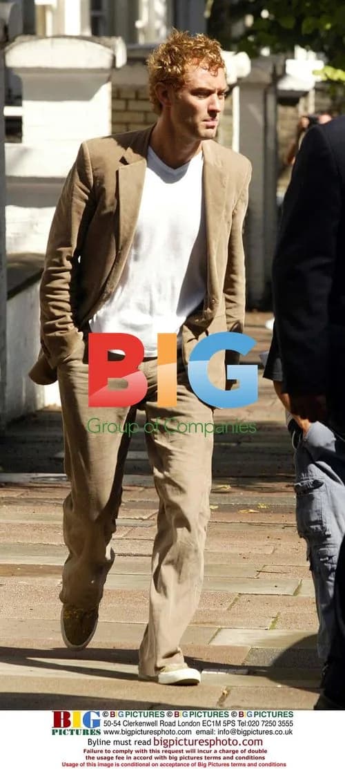 Jude Law Leaving Home with Son