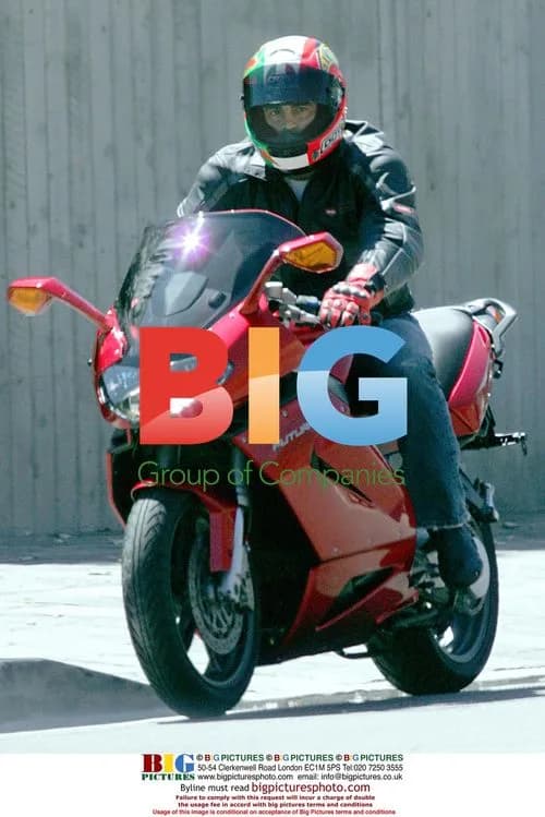 Matt LeBlanc Rides Motorcycle in Brentwood