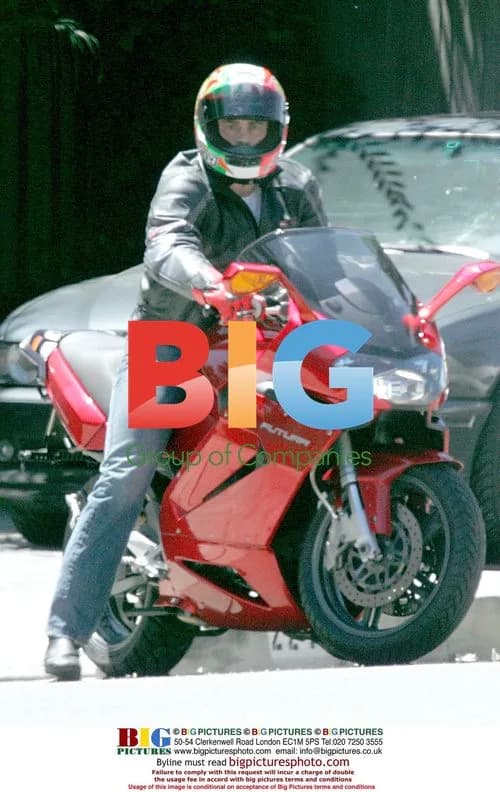Matt LeBlanc Riding Motorcycle in Brentwood