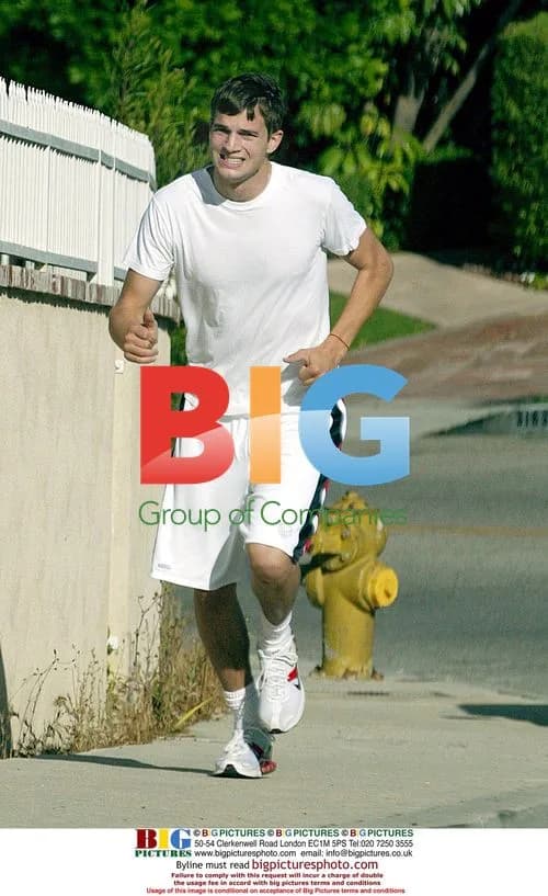 Ashton Kutcher Jogging in Beverly Hills