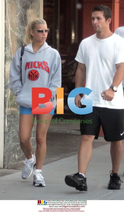 Jessica Simpson with 'NICK'S' Sweatshirt