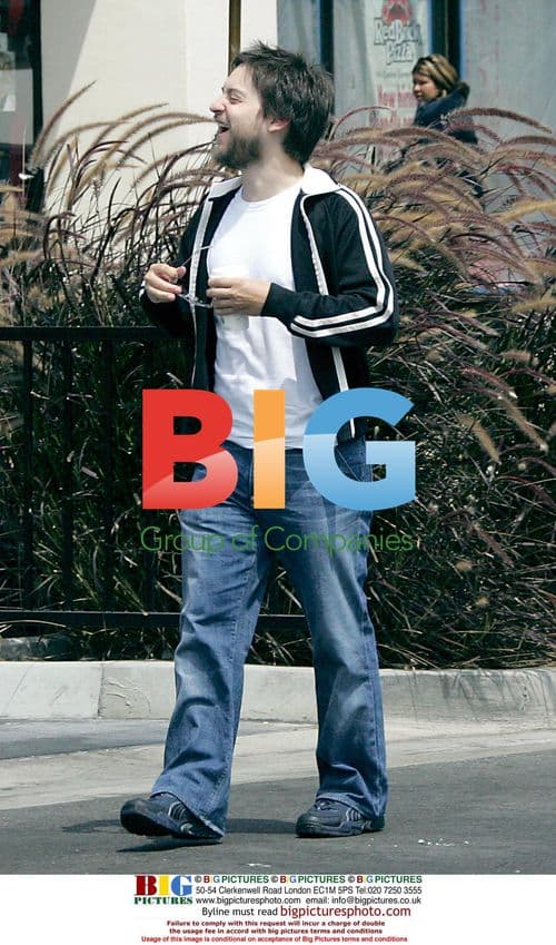 Tobey Maguire Out Getting Coffee