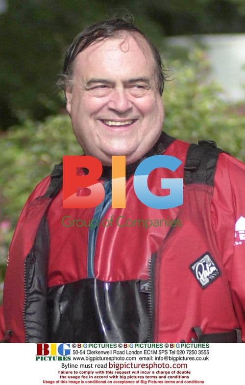 Deputy PM John Prescott on Whitewater Rapids