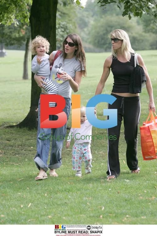 Jools Oliver and Daughters in London Park