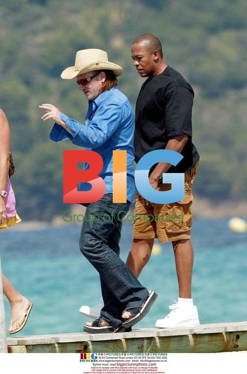 Bono and Family with Dr Dre on Vacation