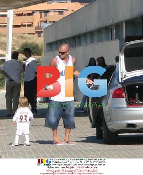 David Beckham Departs Real Madrid Training