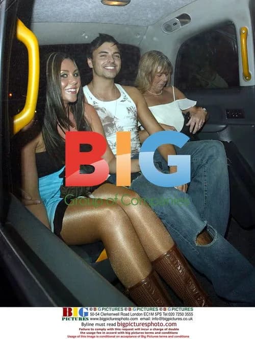 Liberty X singer Michelle Heaton and boyfriend at party