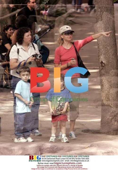 Calista Flockhart and Son Liam Visit Barcelona Zoo