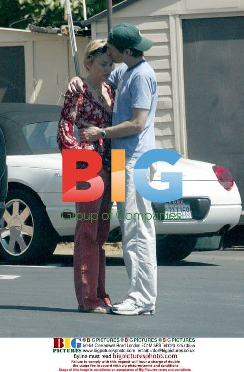 Sharon Stone Upset Leaving Restaurant