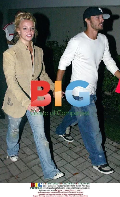 Britney Spears and Kevin Federline out for a meal