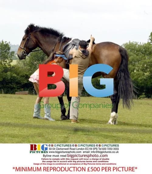 Jordan and Peter Andre on Horse Ride