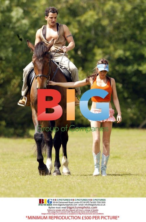 Jordan and Peter Andre Horse Ride