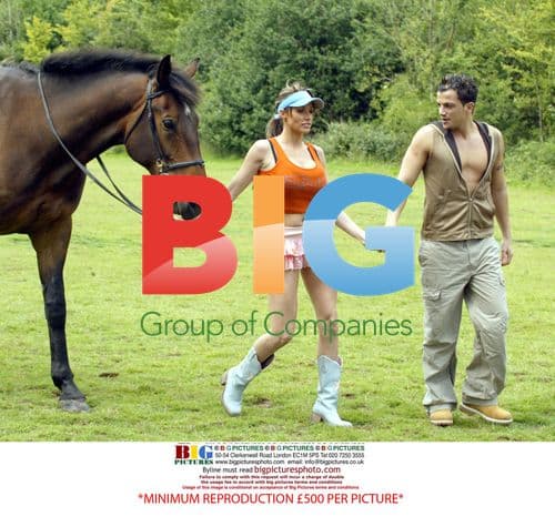 Glamour Model Jordan and Boyfriend Peter Andre Horseback Riding