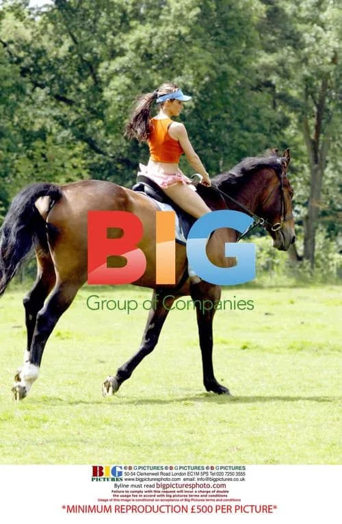 Glamour Model Jordan and Boyfriend Peter Andre on Horse Ride