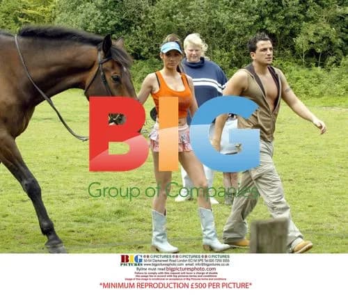 Jordan and Peter Andre on Horse Ride