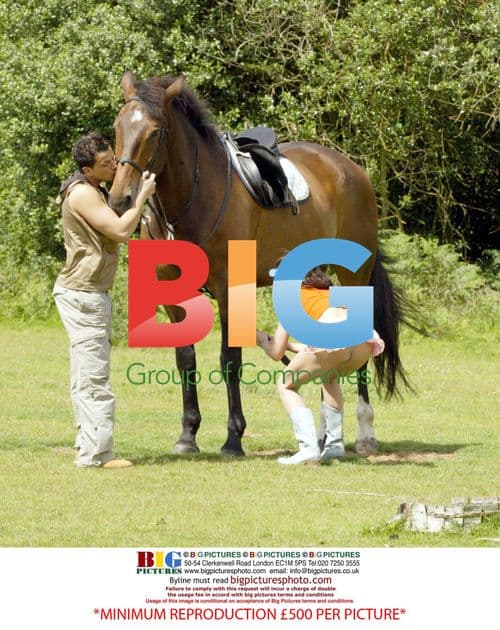 Jordan and Peter Andre on Horse Ride