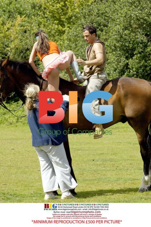 Jordan and Peter Andre on Horse Ride