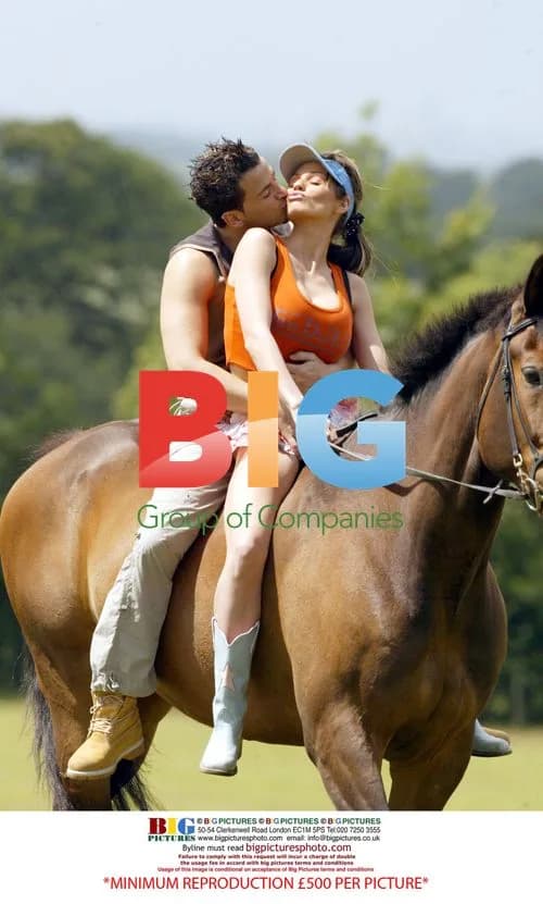 Jordan and Peter Andre Horse Ride