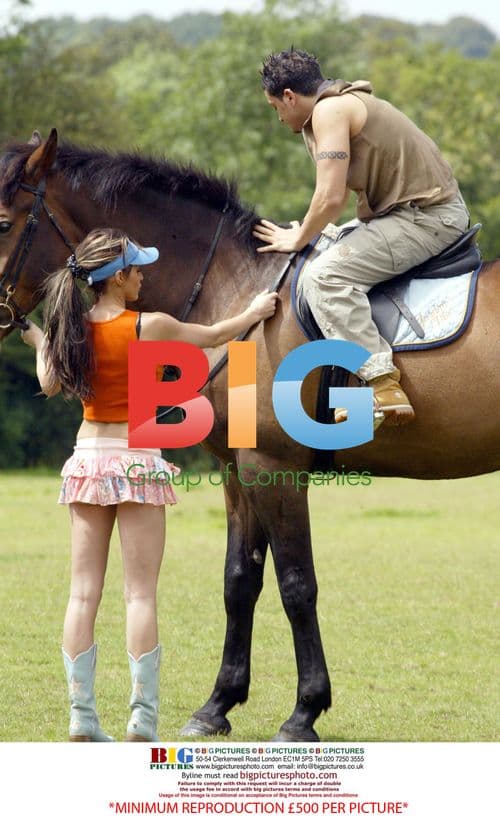 Jordan and Peter Andre Horseback Riding