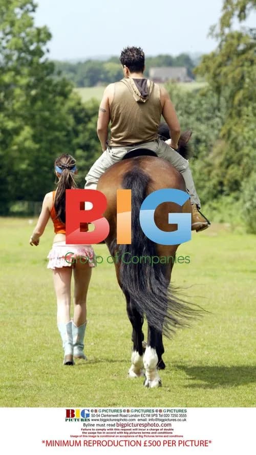 Jordan and Peter Andre Horse Ride