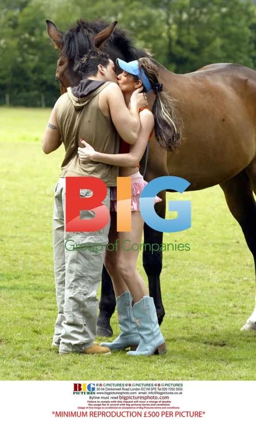 Jordan and Peter Andre Horseback Ride