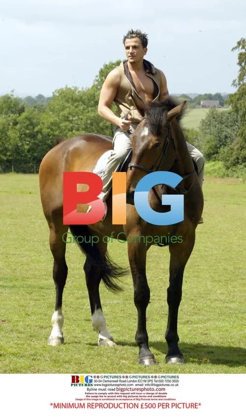 Jordan and Peter Andre Horse Ride