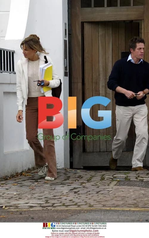Hugh Grant and Jemima Kahn Visit London Library