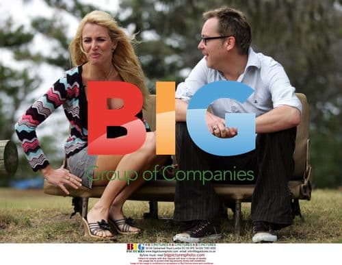 Vic Reeves and Nancy Sorrell in the woods