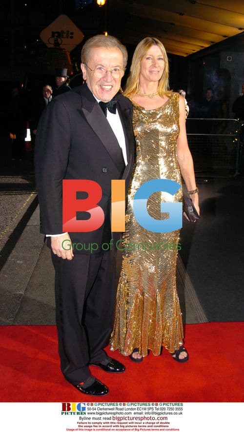 Sir David Frost and Guest at Variety Club Showbusiness Awards 2004