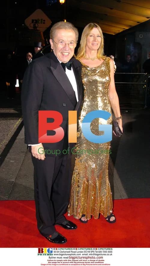 Sir David Frost and Guest at Variety Club Showbusiness Awards 2004