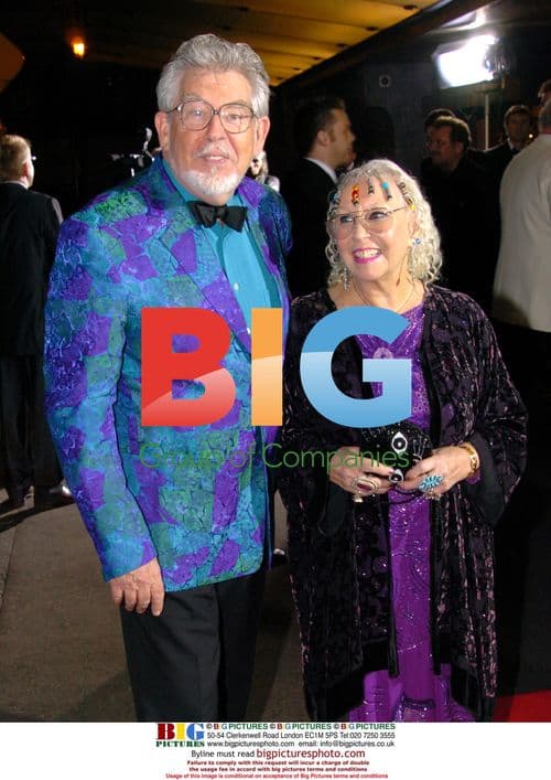Rolf Harris and wife at Variety Club Awards
