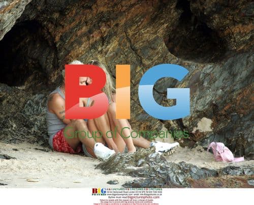 Emma b and Brian Harvey beach walk