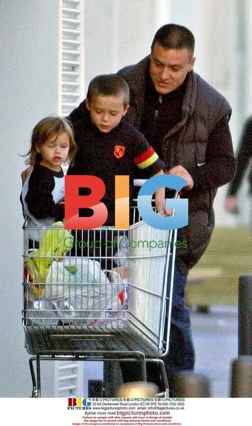 Victoria Beckham with sons shopping in Madrid