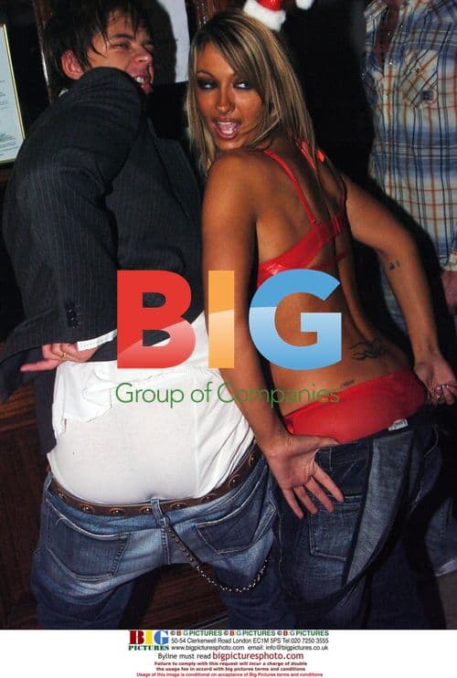 Jodie Marsh and Andrew Newton leaving Funky Buddha