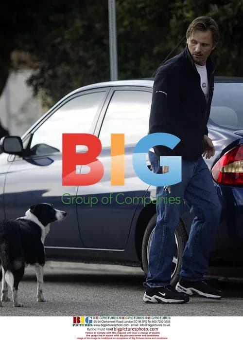 Viggo Mortensen takes sick dog to vet